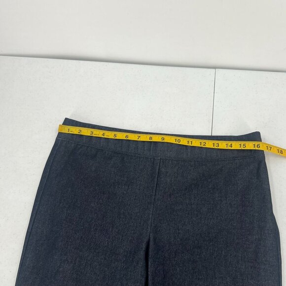 Talbots Womens Essex Ankle Pants 10P Cotton Blend Dark Wash Denim Look Slim Fit - Picture 5 of 9